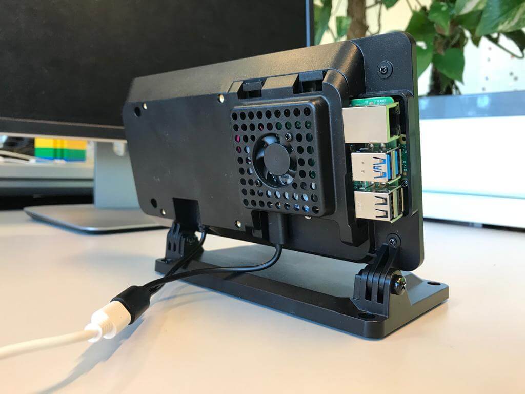 device from behind